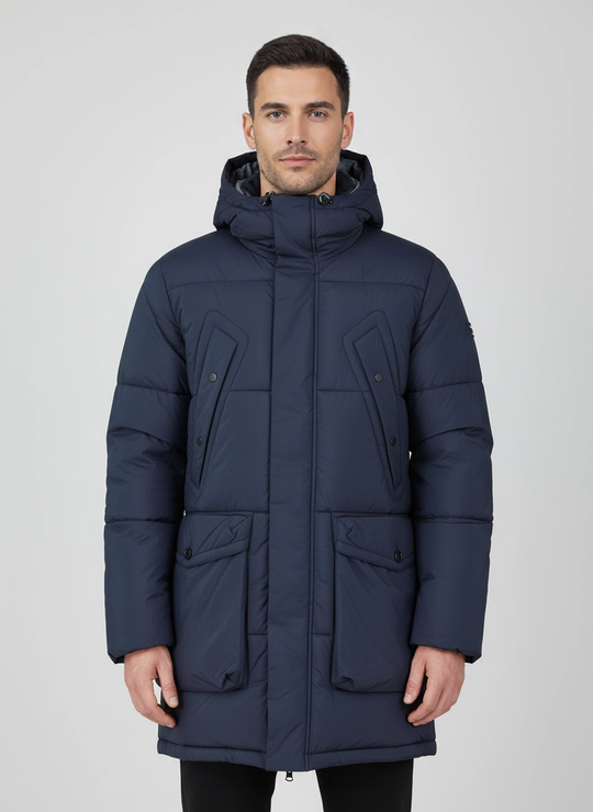 Men's Paul Smith Navy Fibre Down Parka