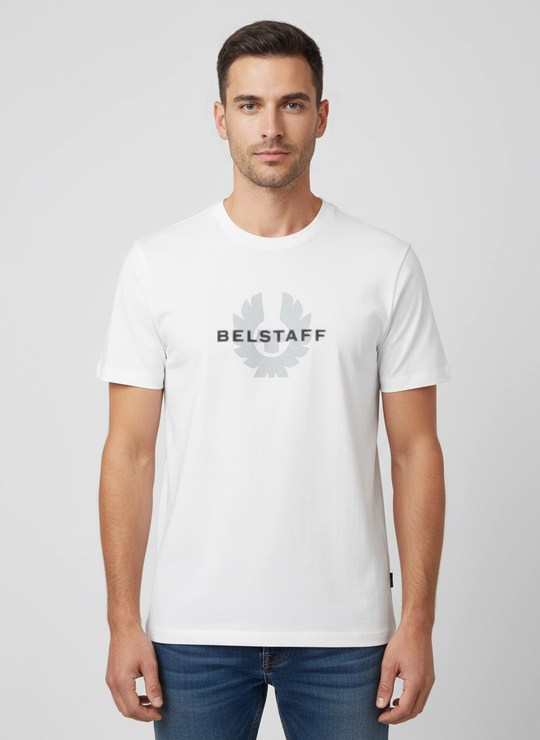 Mens Belstaff Surface  White T Shirts