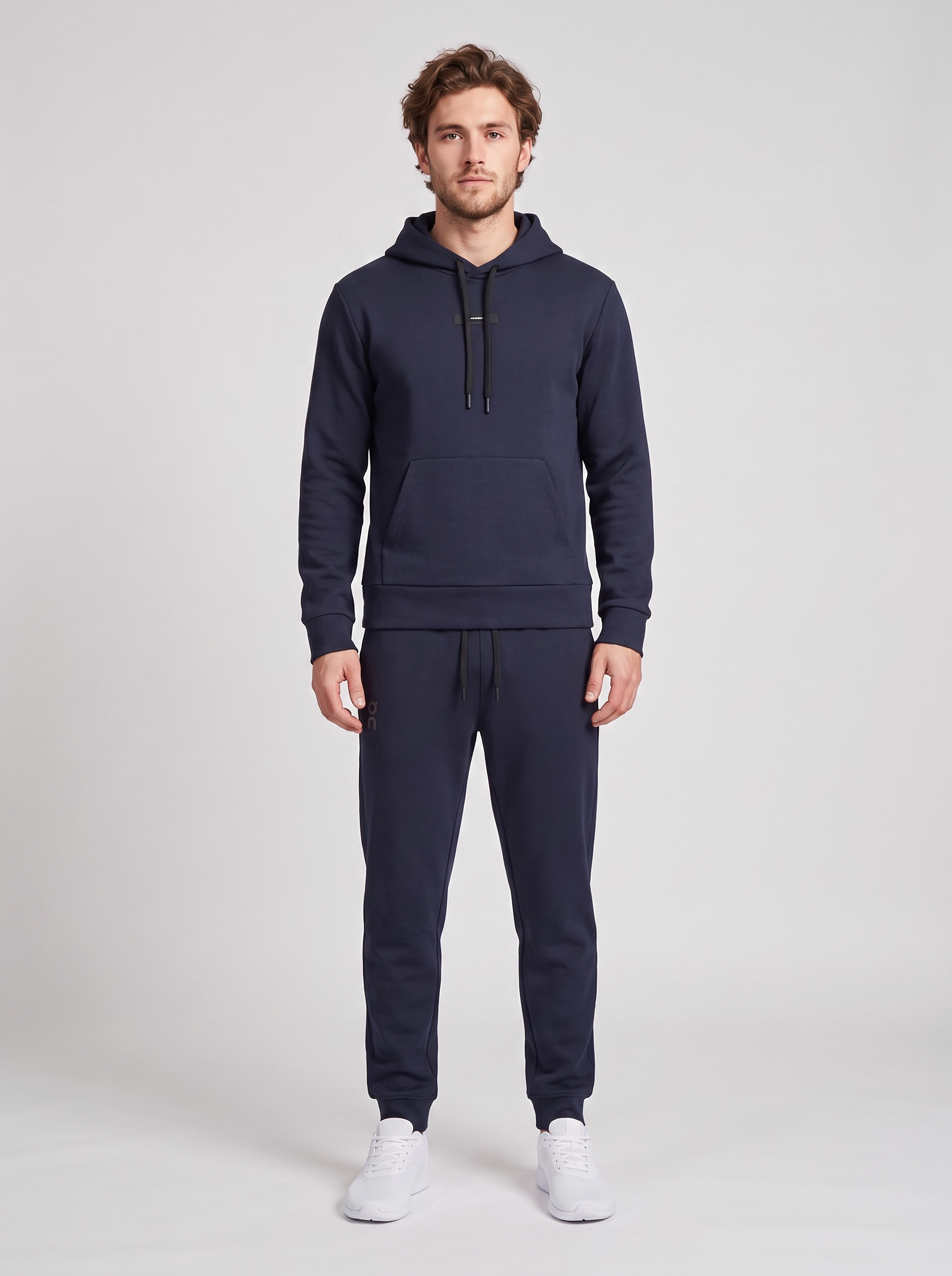 Men's On Running Navy Focus Tech Hoodie & Pant Set