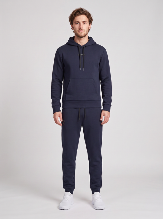 Men's On Running Navy Focus Tech Hoodie & Pant Set