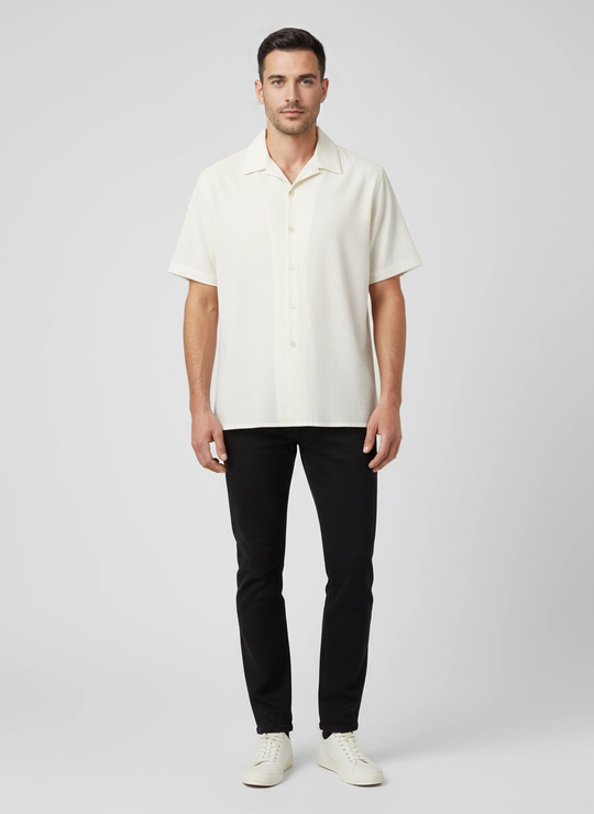 Mens Paul Smith Off White Casual Shirt