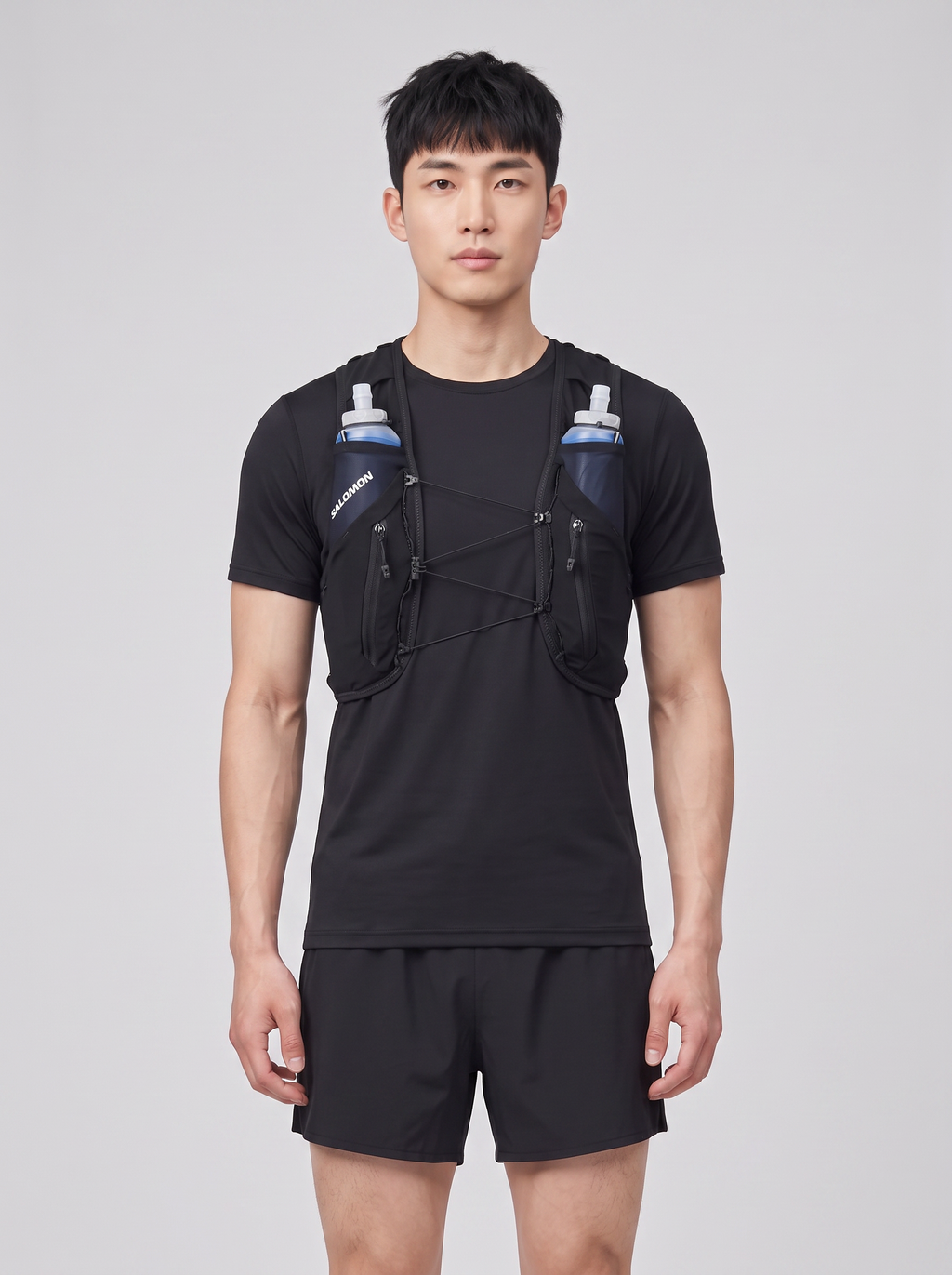Salomon Unisex Adv Skin 12 Running Vest Pack — on model