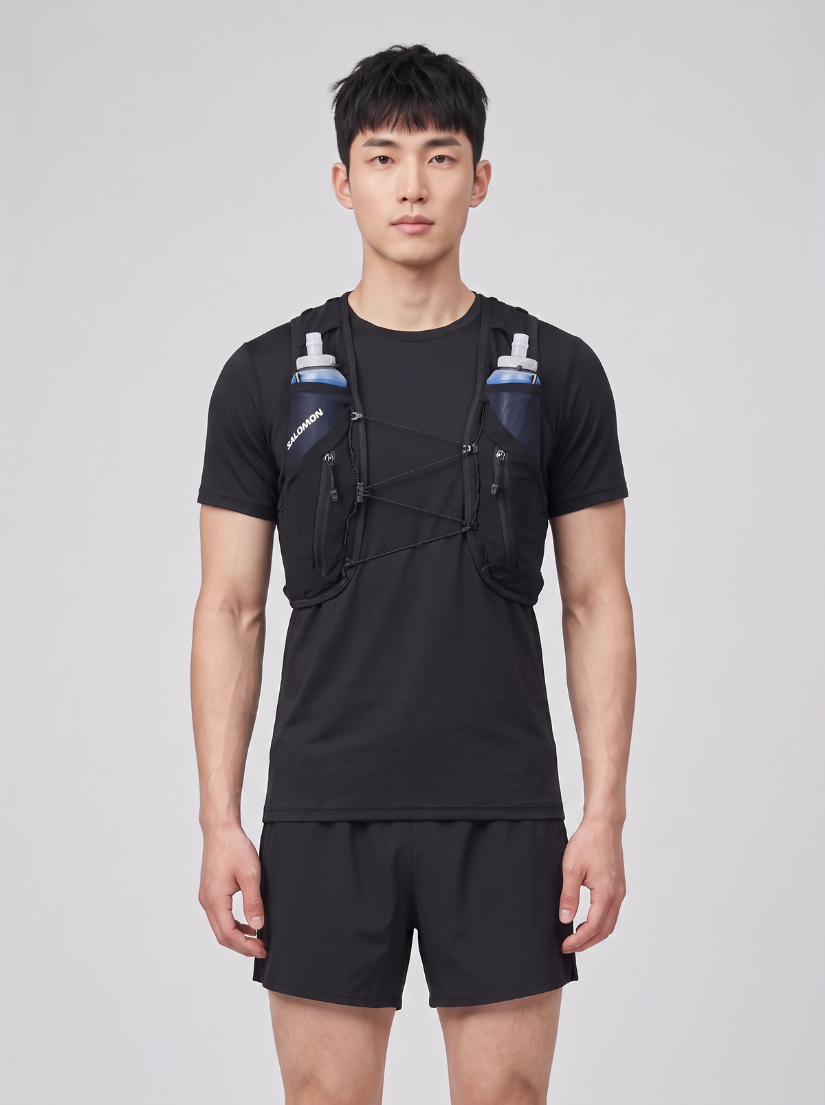 Salomon Unisex Adv Skin 12 Running Vest Pack — on model