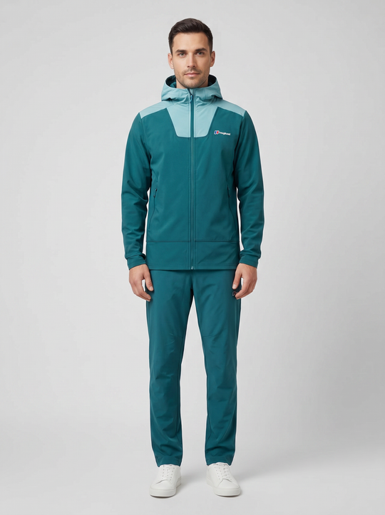 Men's Berghaus Dark Blue Greenbank Hooded Jacket & Pant Tracksuit Set