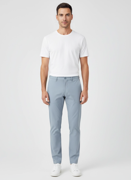 Mens BOSS Green T_Commuter-Slim Dark Grey Slim Fit Tech Trousers