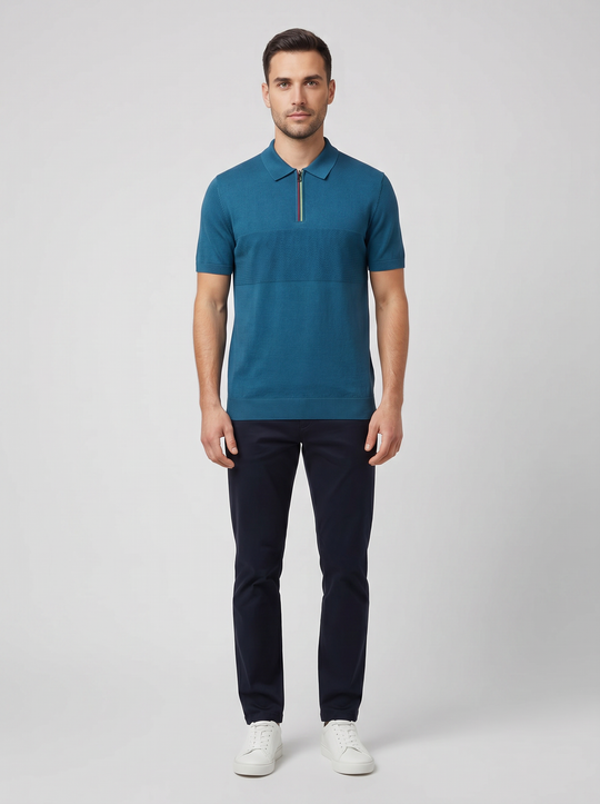 Men's Paul Smith Short Sleeve Knitted Polo Sweater