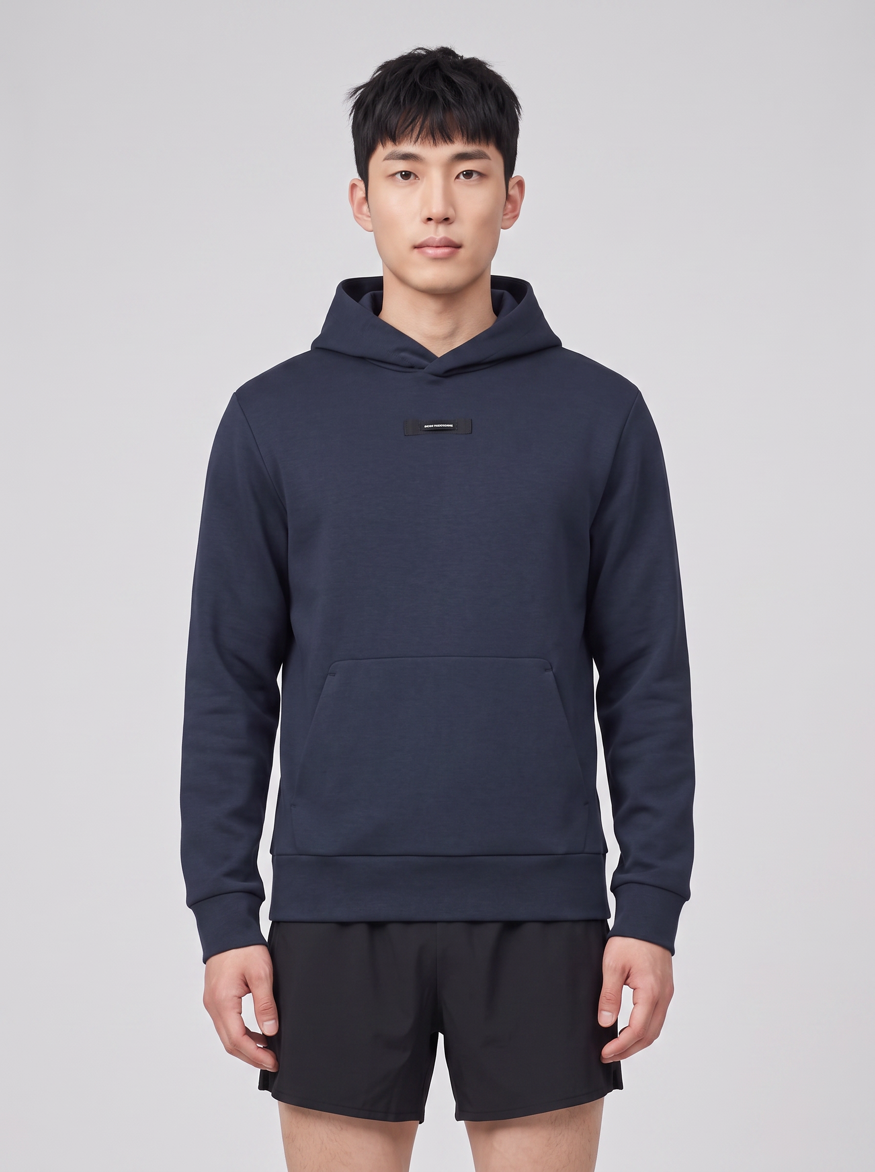 Men's On Running Navy Focus Tech Hoodie