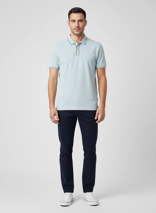 Mens Paul Smith Light Blue Polo Shirt
