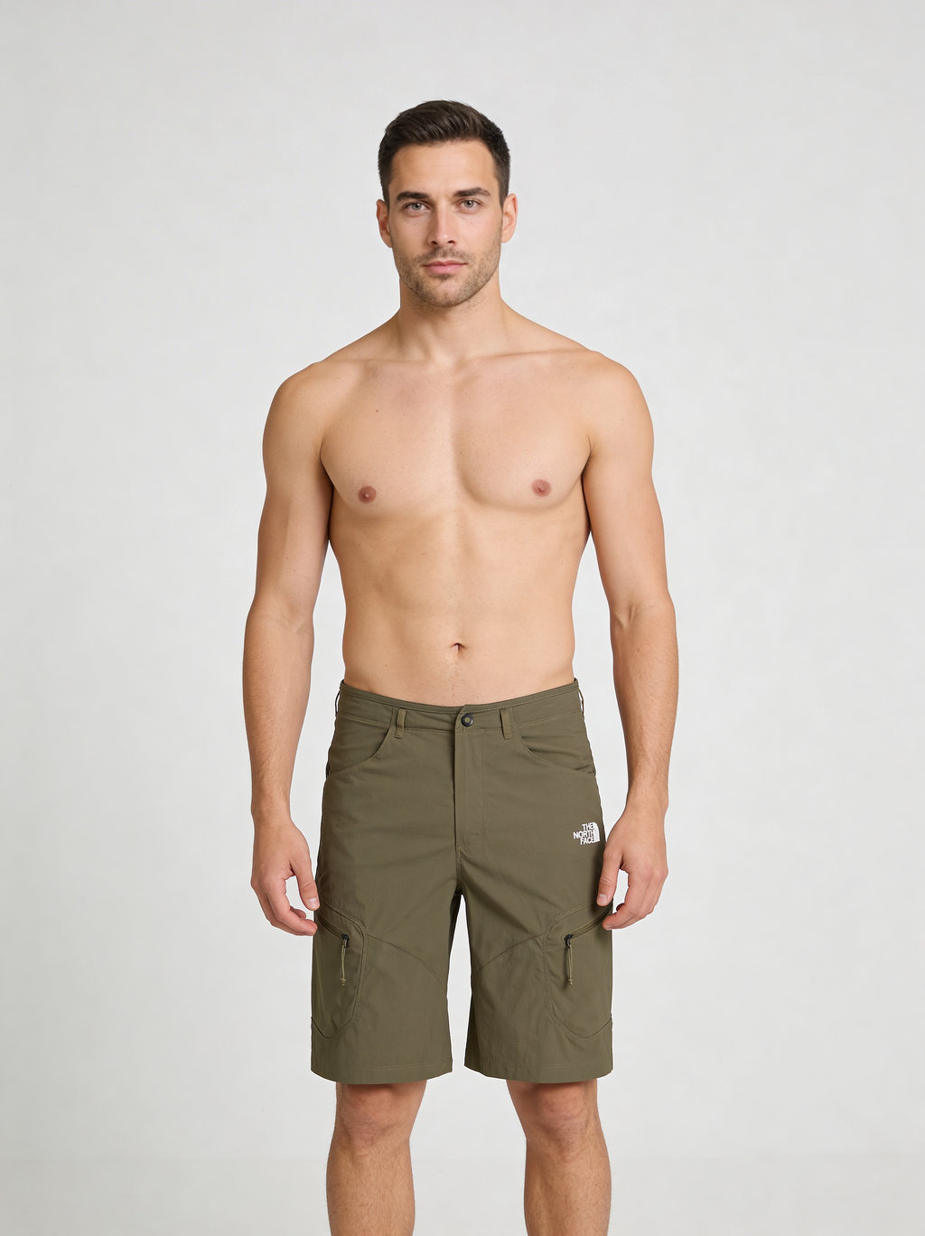 Mens The North Face Exploration New Taupe Short - Model Front