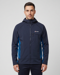 Men's Berghaus Black Wavertree Hooded Jacket — on model