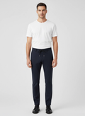 Men's BOSS Navy C-Genius-J-RDS-243 Trousers on model