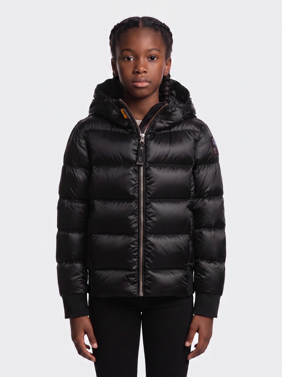 Girls Parajumpers Mariah Jacket in Black — on model