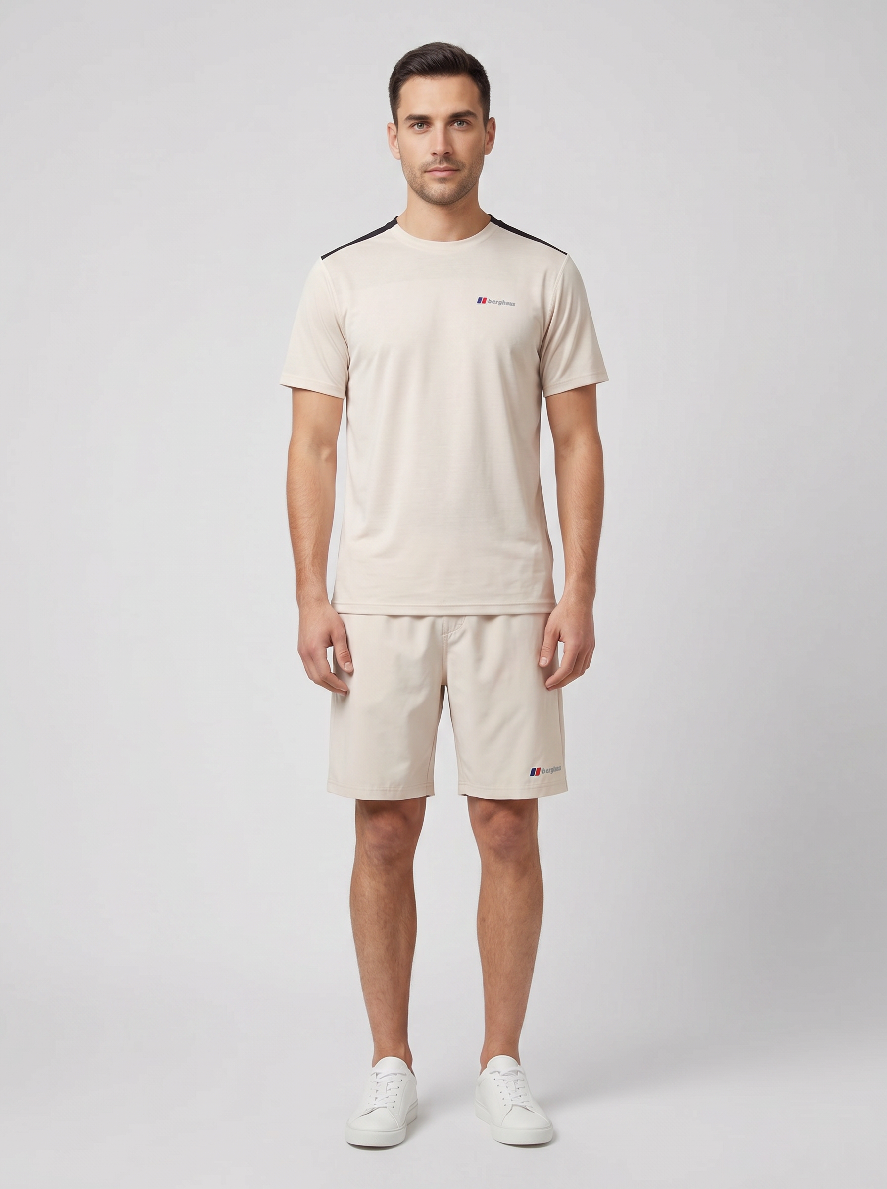 Men's Berghaus Grey Terrain Trek Tech T Shirt & Short Set