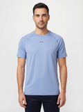 BOSS Green Tee Active 1 Light/Pastel Blue T Shirt - Model Shot