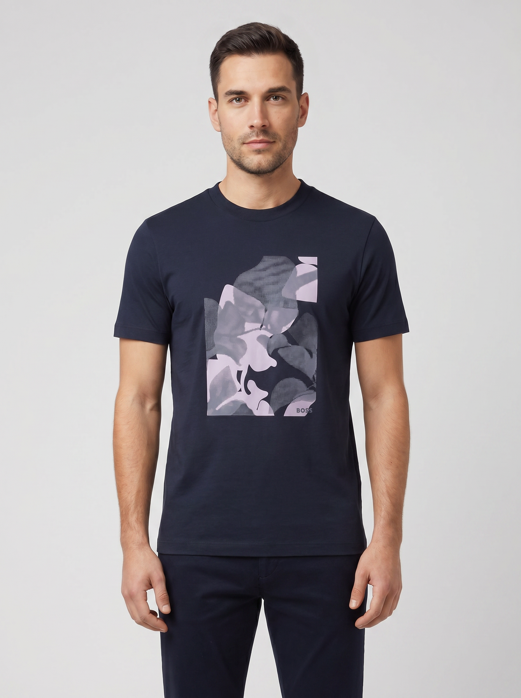 BOSS Black C-Thompson 239 Dark Blue T Shirt