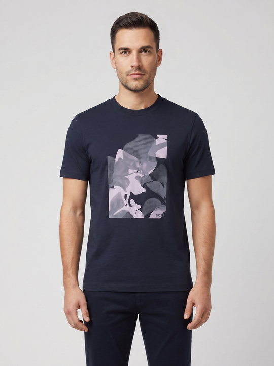 BOSS Black C-Thompson 239 Dark Blue T Shirt