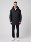 Men's UBR Black Redox Down Parka — on model