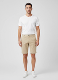 Men's Sandbanks Stone Chino Shorts on model