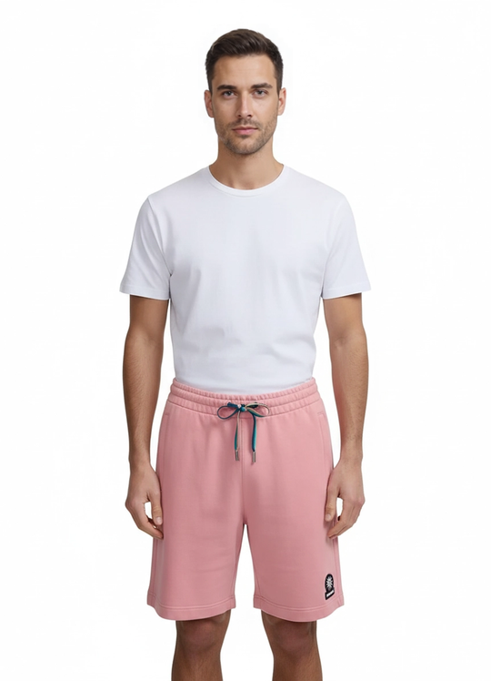 Men's Sandbanks Badge Logo Dusty Pink Shorts