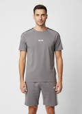 BOSS Bodywear & Swimwear Balance Short Set Dark Grey Nightwear on model