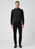Men's Gran Sasso Black Hybrid Jacket on model
