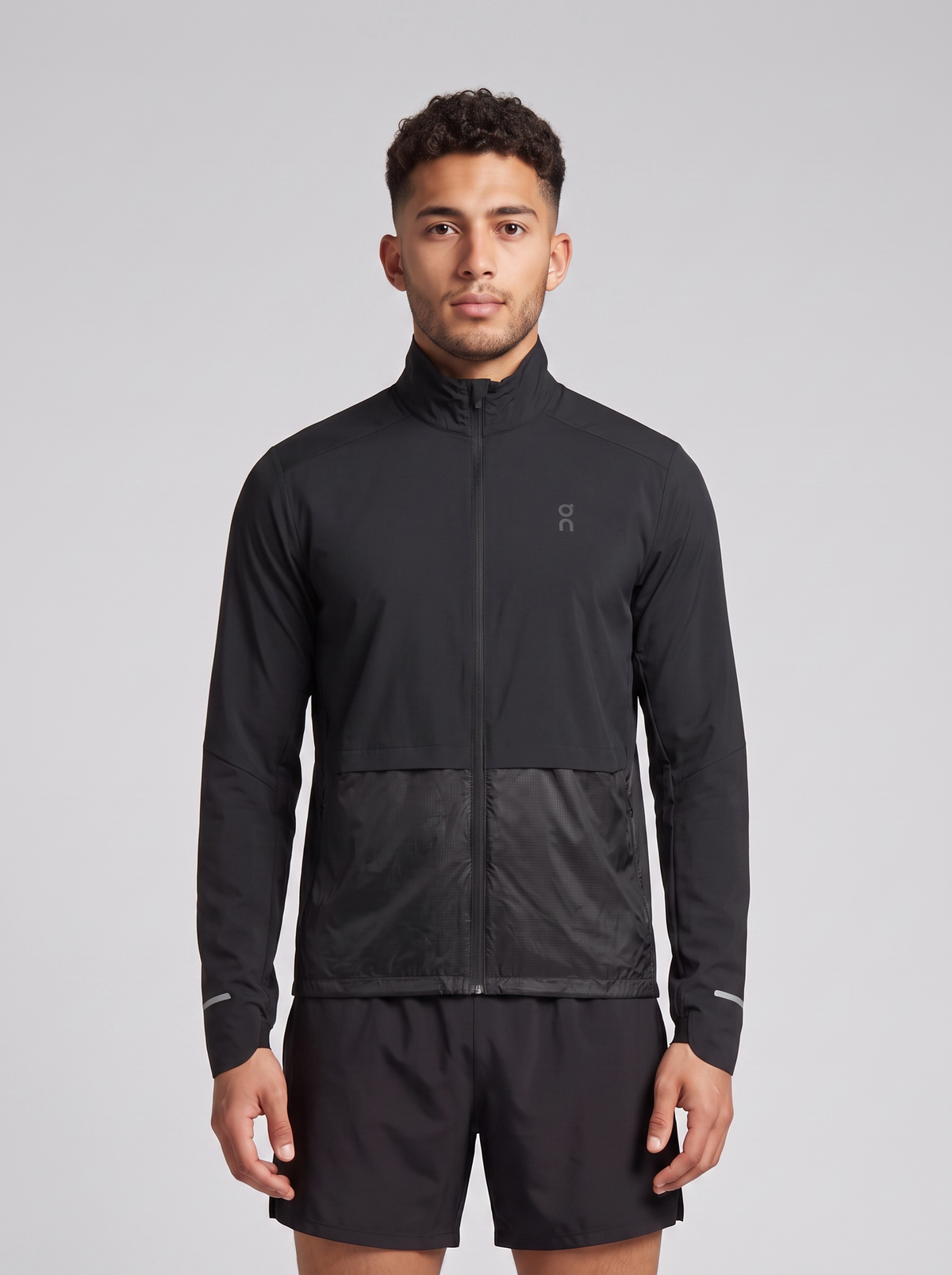 Weather Jacket 3 Black — on model