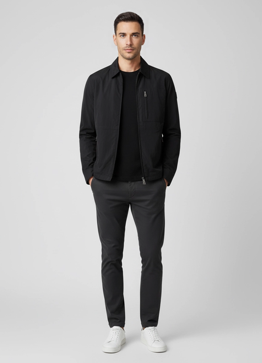 Mens Belstaff Grid  BLACK Overshirts