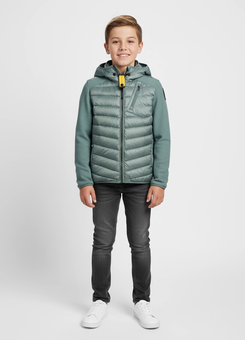 Boys Parajumpers Nolan Jacket in Puritan Grey