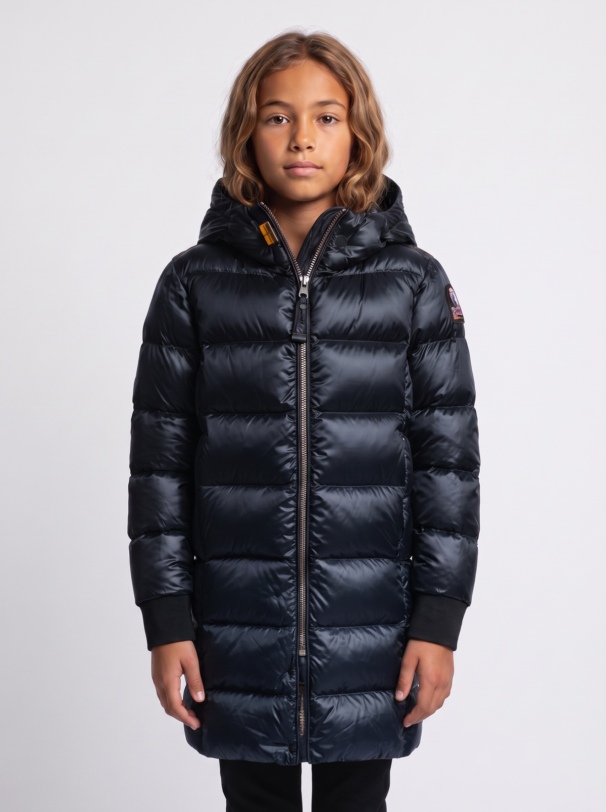 Girls Parajumpers Navy Marion Jacket — on model