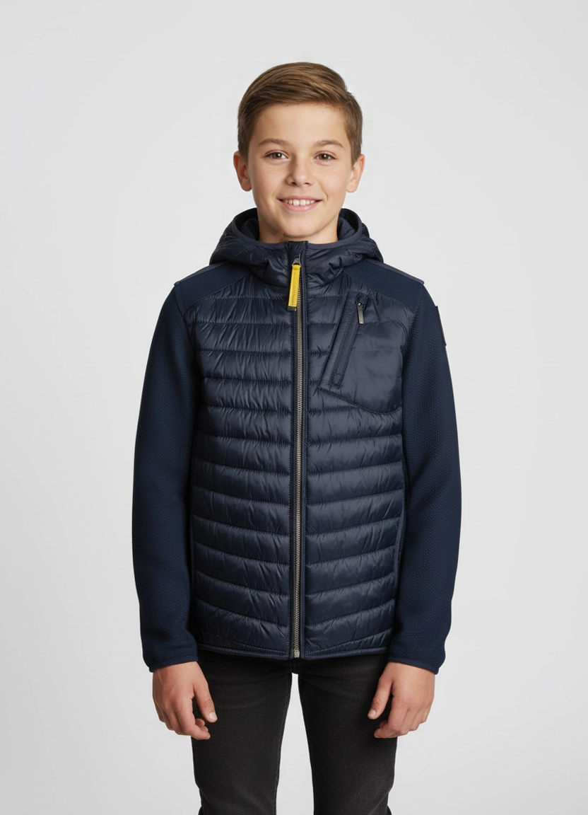 Boys Parajumpers Nolan Jacket in Blue Navy