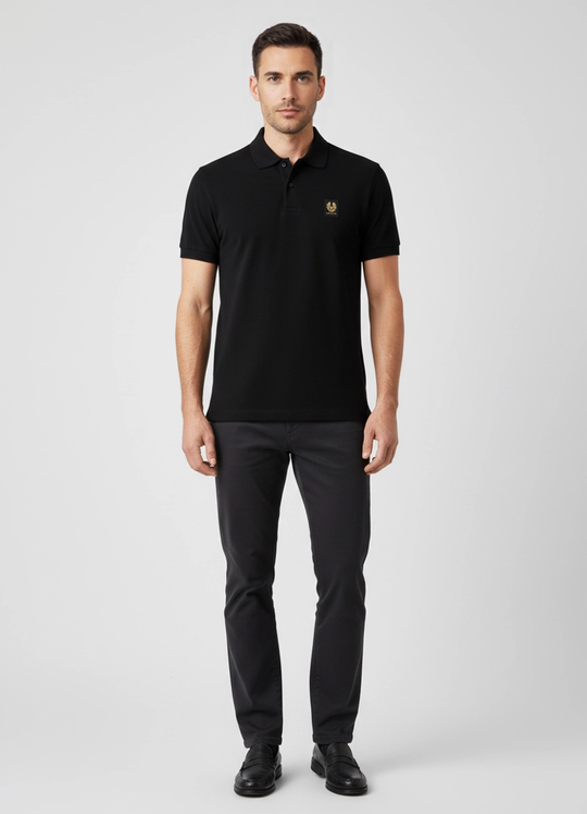 Men's Belstaff Black Polo Shirt
