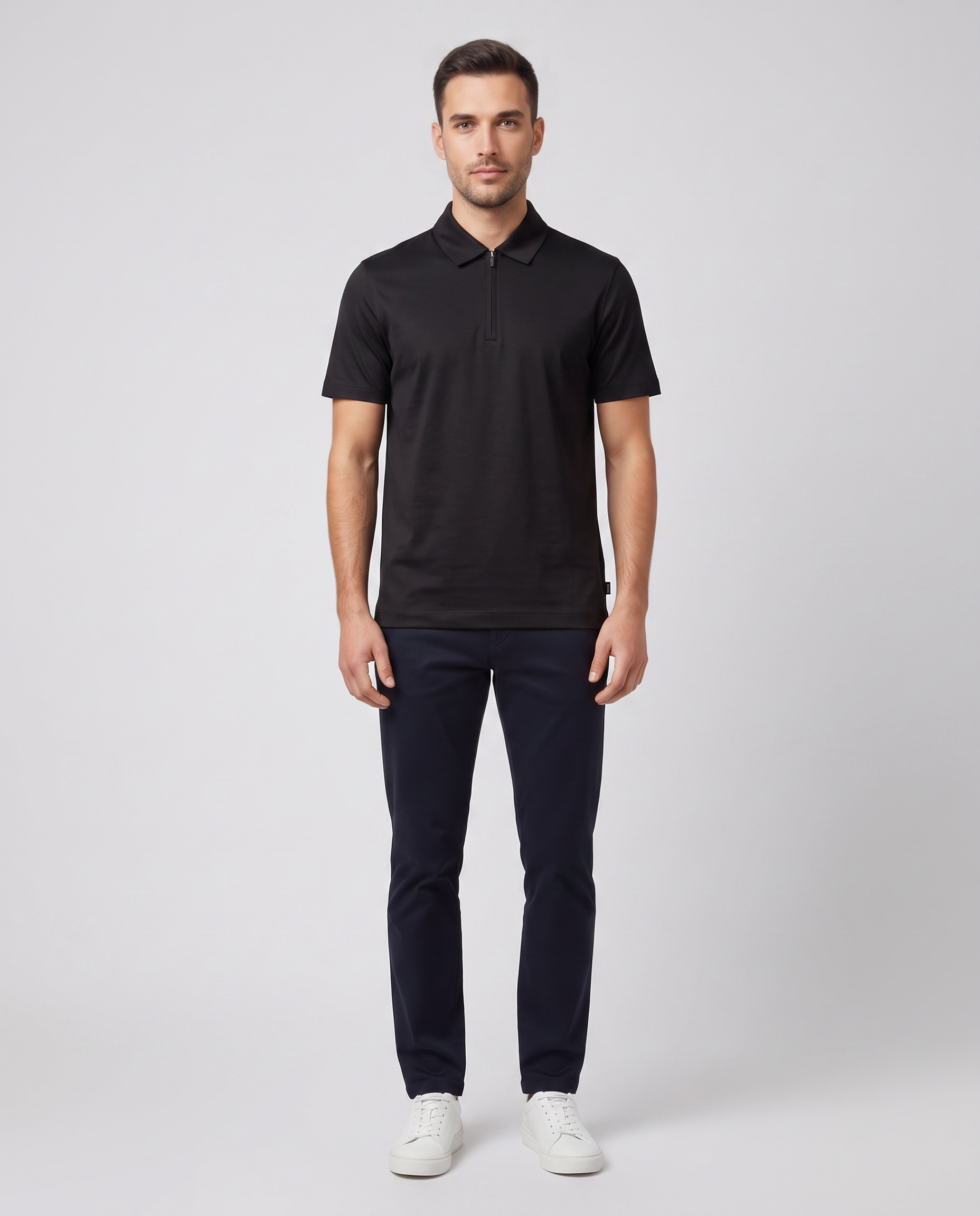 BOSS Black H-Paras 50 Black Polo Shirt