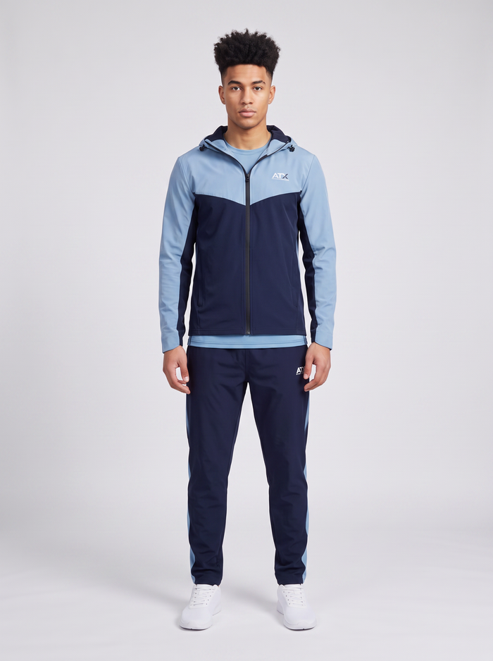 Men's ATX Horizon Track Top & Pant In Blue/Navy Tracksuit Set