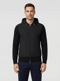 Men's Gran Sasso Black Hoodie Hybrid Jacket - Model Shot