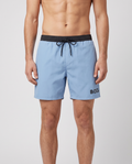 BOSS Black Starfish Light/Pastel Blue Swimwear — on model