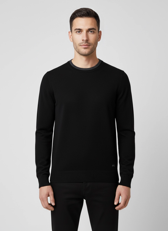 Mens Paul Smith Crew Neck Knit Black Jumper