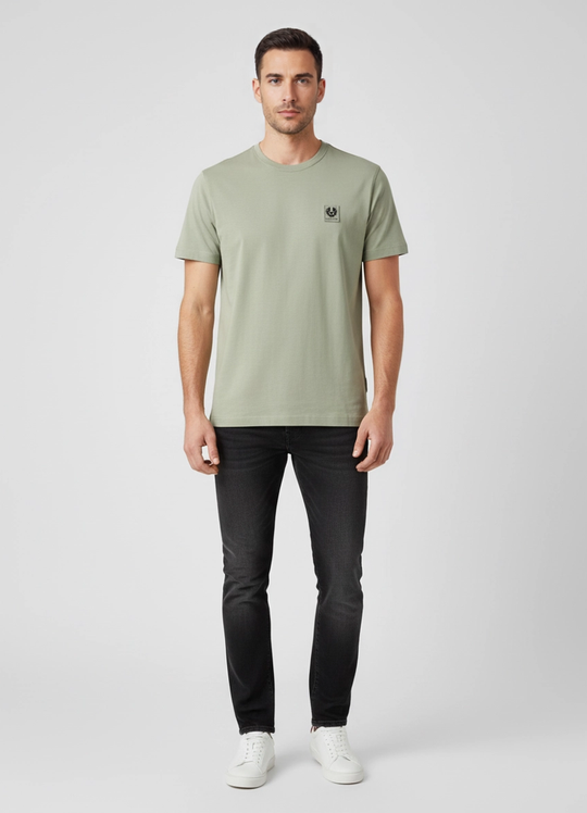 Mens Belstaff Classic  Green T Shirts