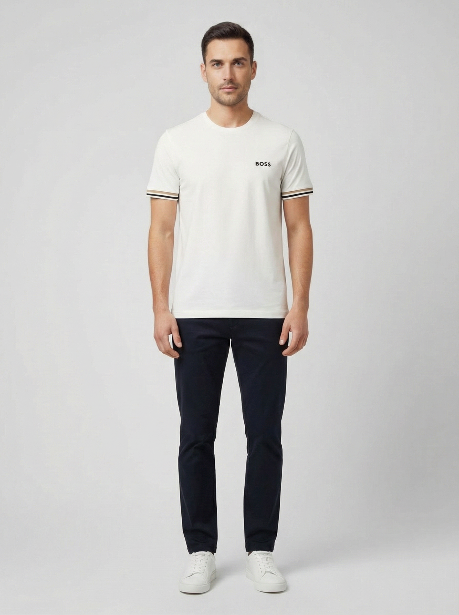BOSS Green T_Phoenix Pro Black Trousers - Model Shot