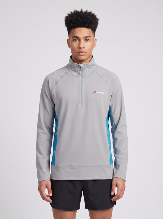 Men's Berghaus Wavertree Half Zip in Grey