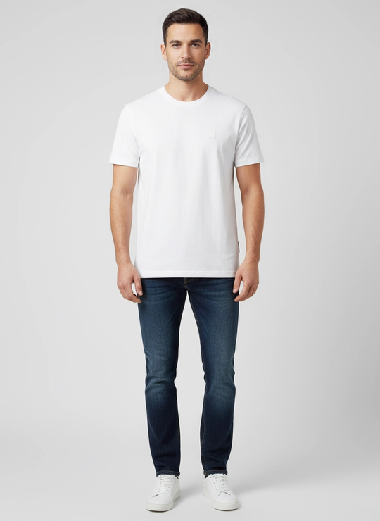 Mens Belstaff Steel  White T Shirts