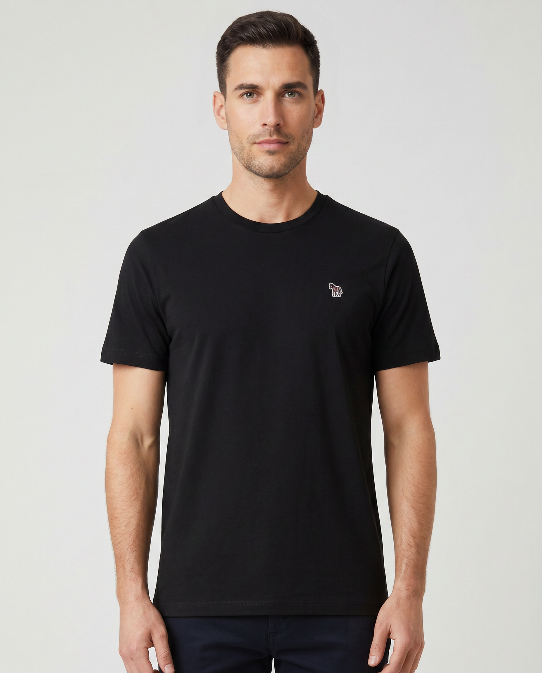 Mens Paul Smith Dark Navy Zebra Regular Fit T Shirt — on model