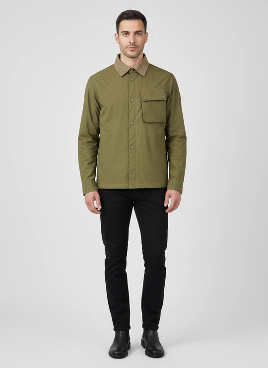 Mens Belstaff Ground  True Olive Jacket