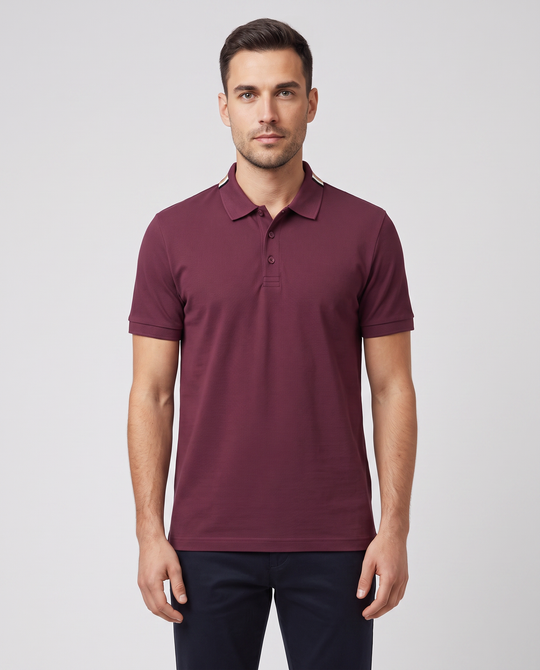 BOSS Green PL GOC Dark Pink Polo Shirt