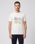 Mens Paul Smith White Regular Fit T Shirt — on model