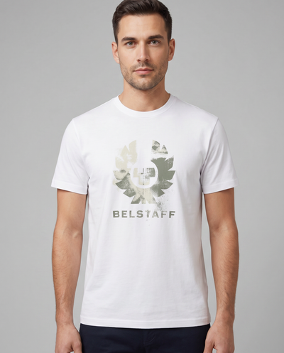 Mens Belstaff White Blur T Shirt