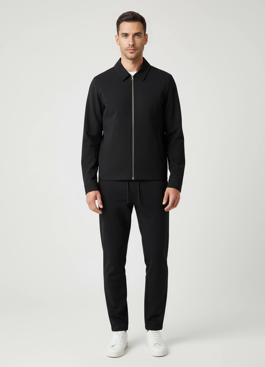 Mens Les Deux Navy Como Coach Jacket & Como Tapered Drawstring Pants Set