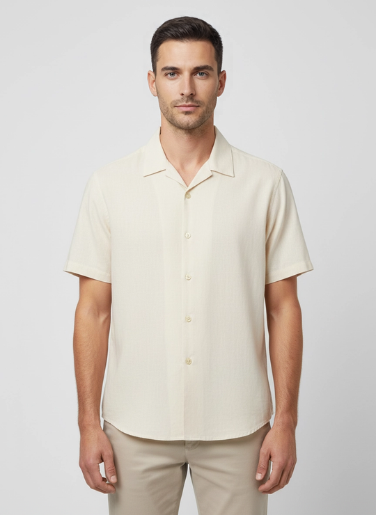 Men's Paul Smith Off White Short Sleeve Shirt