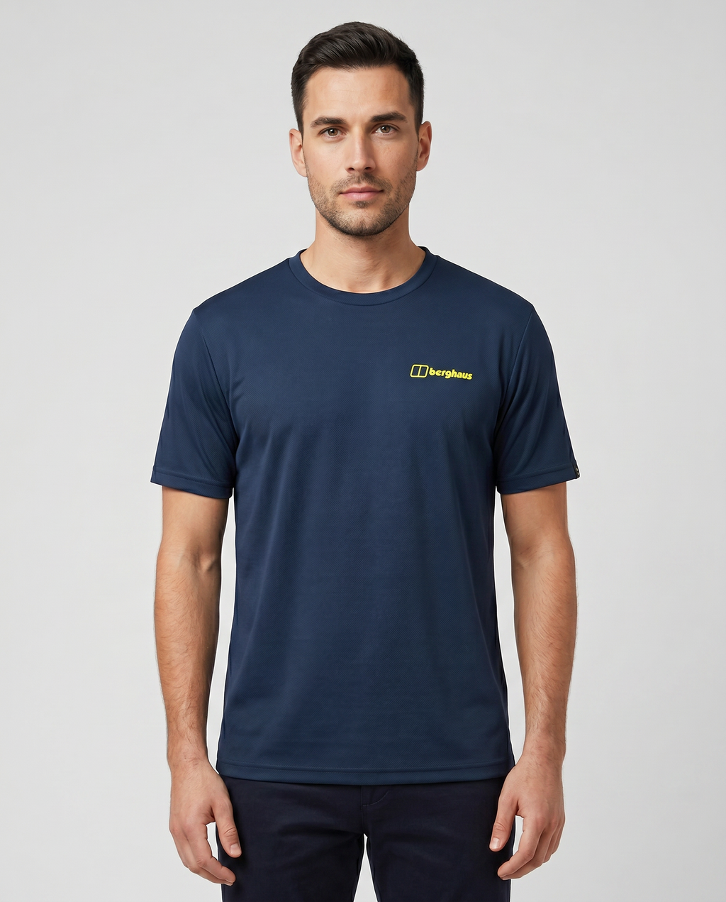 Men's Berghaus Blue Mountain Matrix Essential T Shirt — on model