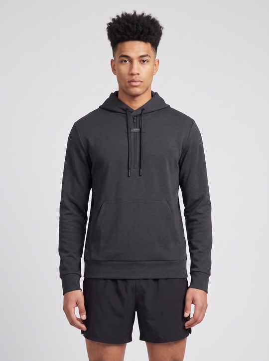 Men's On Running Black Focus Tech Hoodie
