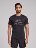 Mens The North Face 24/7 Tee Black T Shirt — on model